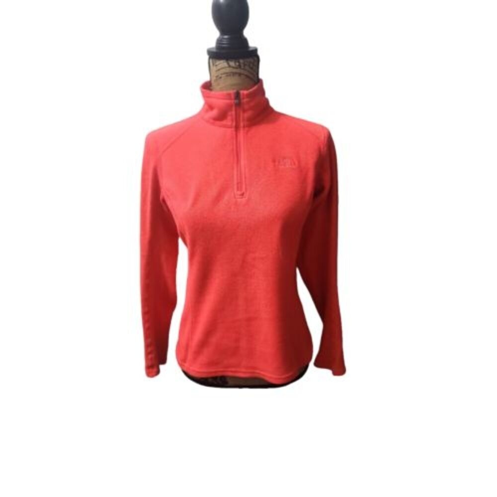 The North Face Women's Size S High‎ Neck Jacket Coral Zip Up Fleece